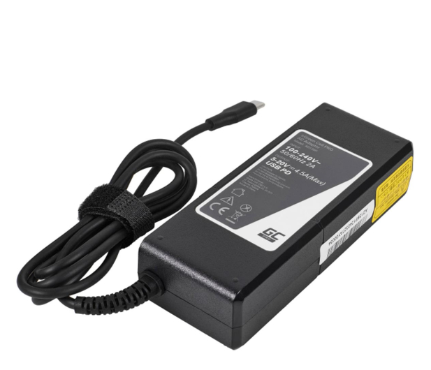 Green Cell ZASILACZ / ŁADOWARKA USB-C 90W 5V-9V-12V-15V/3A, 20V/4.5A POWER DELIVERY (AD139P) - 1266939 - zdjęcie 2